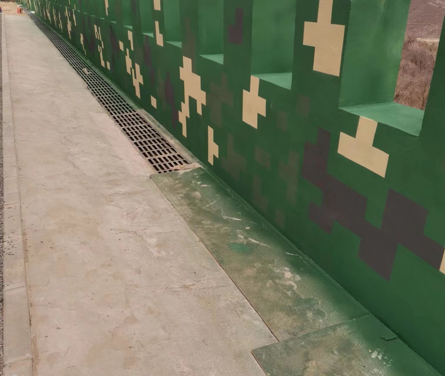 宁夏围墙迷彩喷涂,数迷彩漆